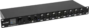 EUROLITE DMX Split/Boost 8 PRO Rack-Splitter 2in/8out with RDM and OLED display