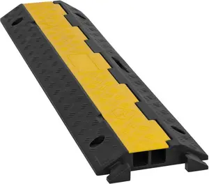 Cable ramp EUROLITE KB-2A, 2-channel, black/yellow, 98x24x4.5 cm, max load 5000 kg