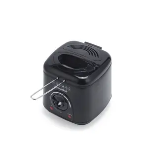 Deep Fat Fryer Progress EK2969PBLKVDE Compact electric fryer with stainless steel housing, removable oil tank