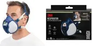 Полумаска-респиратор 3M 4279+, ABEK1P3 многоразовый, комбинированный фильтр, сине-белый