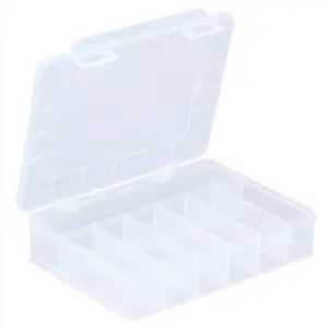 Storage box Allit EuroPlus Basic 18/7 Rectangular transparent polypropylene, 7 compartments
