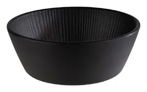 Serving bowl APS NERO melamine black round 0.45 L