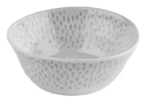 Dining bowl APS 85320 — Melamine round bowl 0.25 L, grey/white