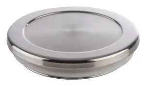 Food lid APS 82360 stainless steel and silicone round cover for jars, diameter 10.5 cm