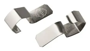 Clamp set APS 82319 — stainless steel, 8 pieces, 35 mm width
