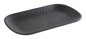 APS Classic serving tray 85281 — Rectangle melamine tray 265×162×25 mm, black