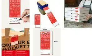 AVERY пломбирующие этикетки Bon Appetit 40 x 95 мм взломоустойчивые красно‑белые самоклеящиеся – 1 шт.