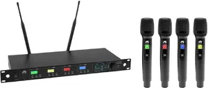 Wireless Microphone System Omnitronic UHF-604 4-channel 520–554 MHz