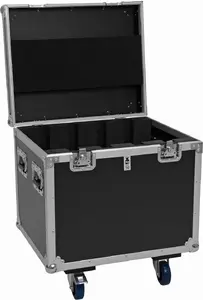 Flightcase for 4× Pixel Matrix Panel 5×5 RGB/WW with Wheels – Roadinger