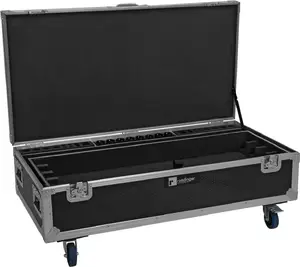 Flightcase for 8× AKKU IP Pixel Tube 360° PRO CRMX with charging function and wheels — Roadinger