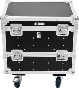 Flightcase for 8× IP PIX Strobe RGB CW+WW, Roadinger, model 31005265 with wheels