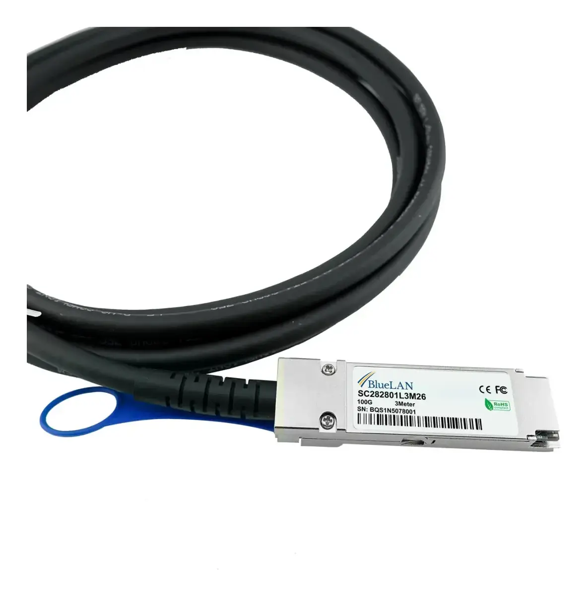 BlueOptics QSFP28 DAC 1 m SFP-DAC100-1M-BL Photo 2
