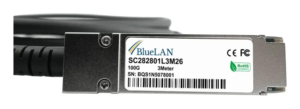 BlueOptics QSFP28 SFP-DAC100-0.5M-BL 100G DAC Photo 3