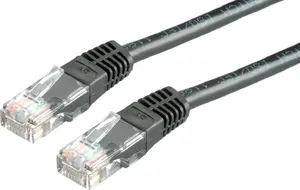 Secomp Patch Cable Cat6 UTP (Class E) — 5 m, black, model S1765