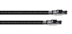 Сетевой кабель CORDIAL CSE HH 6A PUR Cat6a SF/UTP (S-FTP) черный 5 м RJ-45–RJ-45