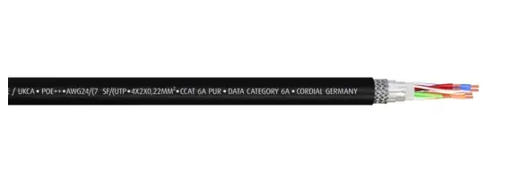 CORDIAL CSE NN 6A PUR Cat6a SF/UTP патч-кабель 1 м Photo 2