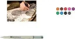 Лайнер Sakura Pigma Micron 01 — перманентные пигментные чернила, наконечник 0,25 мм, розовый