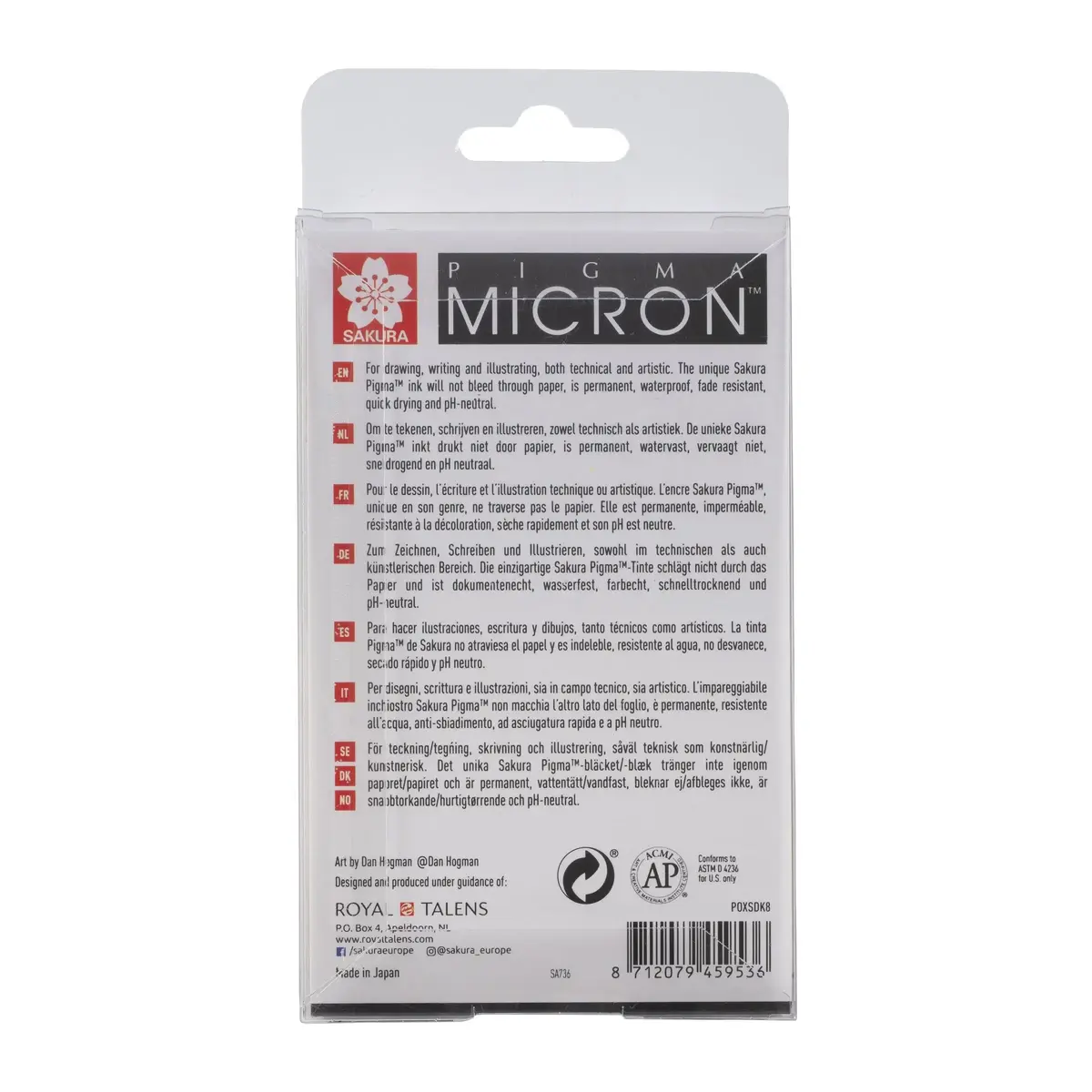 Sakura Pigma Micron файналайнеры набор 8 шт Photo 2