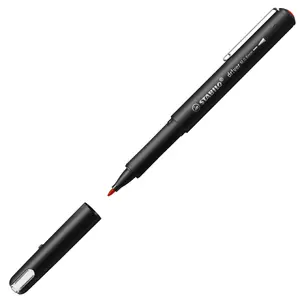Fineliner pen Stabilo dr!ver Medium Red — 0.8 mm line width, black barrel