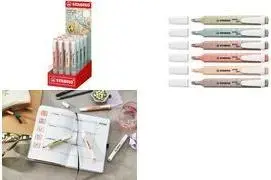 Маркер‑текстовыделитель Stabilo Textmarker swing cool NatureCOLORS 275/16-9 — клиновидный наконечник 1,0–4,0 мм, карманная модель, 1 шт.