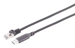 USB-A uz Ethernet adaptera kabelis S CONN maximum connectivity 14-52045, USB 3.2 Gen 1, 1 Gbit/s, melns, 3 m