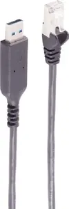ShiverPeaks USB-A — RJ45 LAN адаптер-кабель 1G, USB Type A штекер на Ethernet, PVC, 2 м