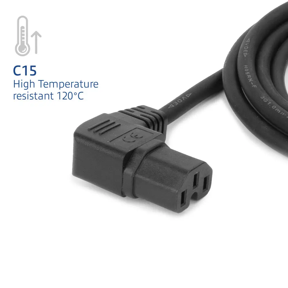 Силовой кабель ACT CEE7/7 - C15 1м Photo 4