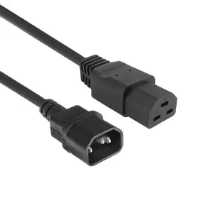Barošanas vads ACT C14–C21 IEC60320 melns 1.5 m, 250 V 10 A
