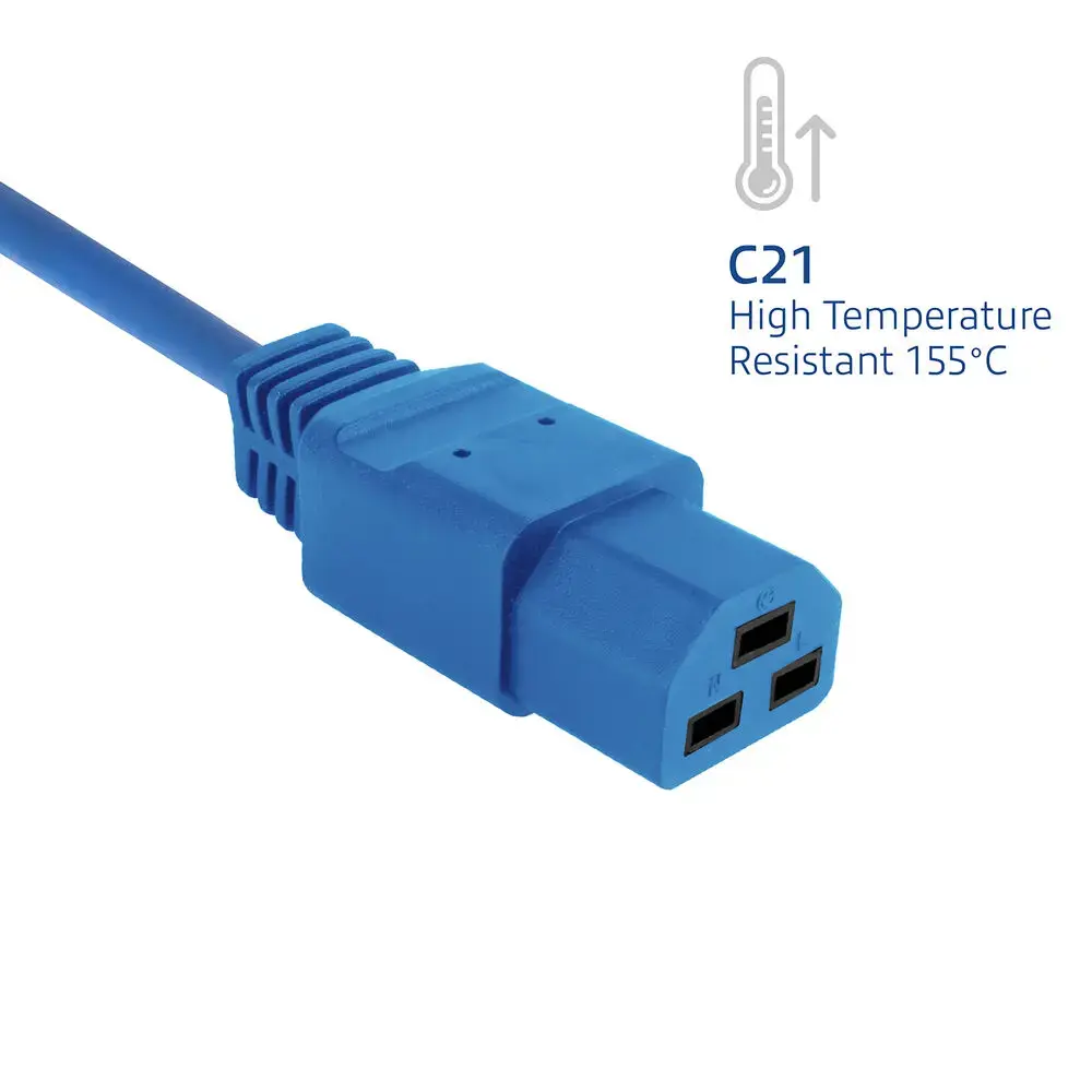 ACT strāvas vads C14–C21 IEC60320 1,5 m Photo 4