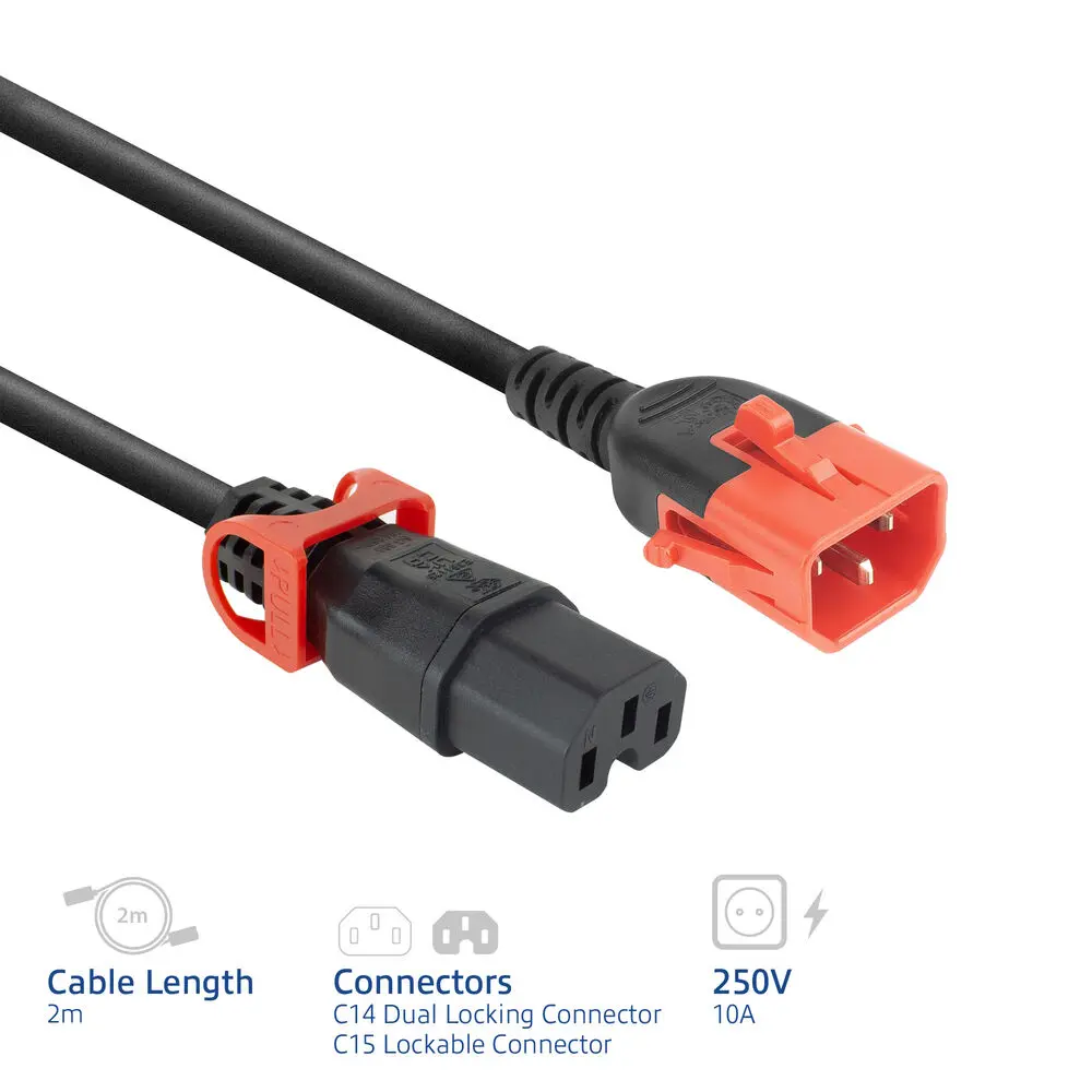 ACT PC3872 Power Cord C14 to C15 2m Photo 4