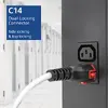 ACT Powercord PC3879 C14 to C15 White 3m Photo 5