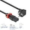 ACT EL603S CEE 7/7 to C15 IEC Lock+ Power Cord 1 m Photo 3