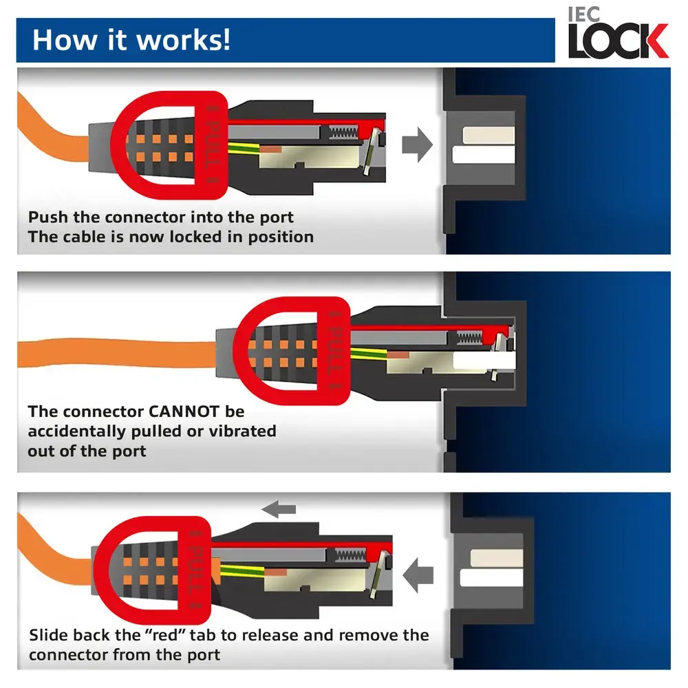 ACT кабель CEE 7/7 — IEC C15 Lock+ 3 м Photo 2