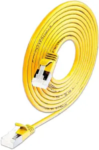 Network patch cable Slim Wirewine SLIM-LS-K6A Cat6A U/FTP 10Gbps RJ-45 to RJ-45 0.1 m orange 50-pack