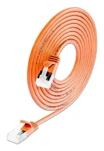 Патч-корд Slim Wirewine SLIM-LS-K6A CAT6A 10Gb 0,5 м U/FTP RJ-45 оранжевый (90 шт.)