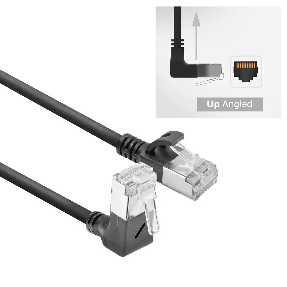 ACT CAT6A U/FTP LSZH 0.15 m RJ45 90° down Photo 2