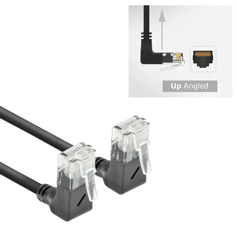 ACT Cat6a U/UTP LSZH Slimline pārejas kabelis 2 m Photo 2