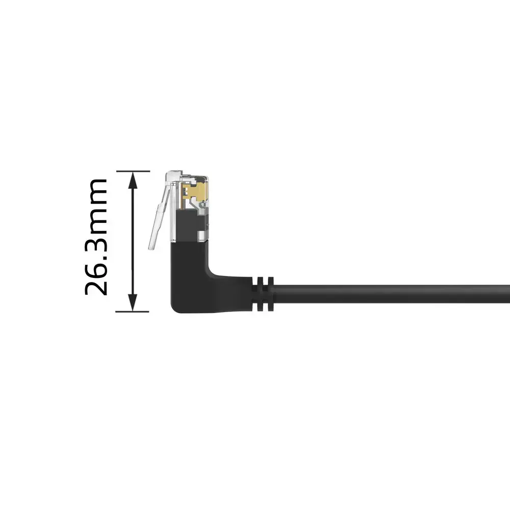 ACT Cat6a U/UTP LSZH Slimline pārejas kabelis 2 m Photo 5