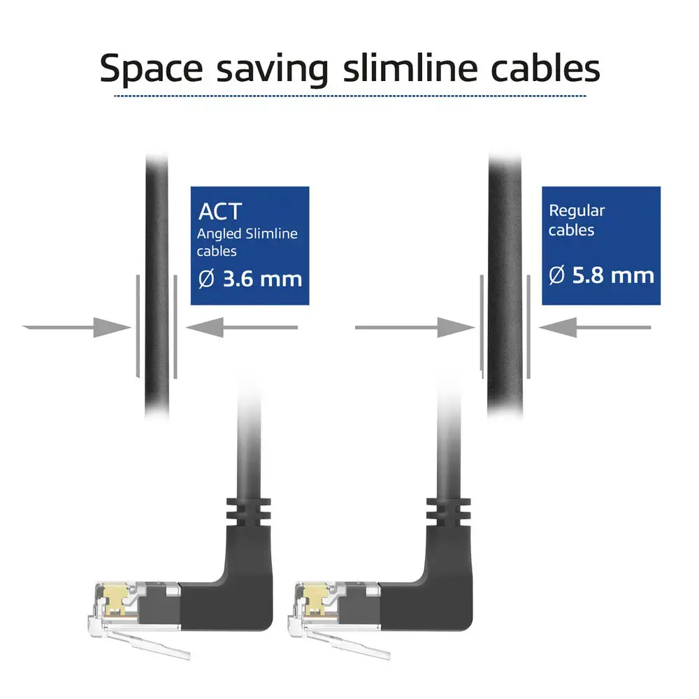 ACT Cat6A Slimline U/UTP LSZH patch cable 0.15 m Photo 6