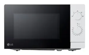 Solo microwave LG MS2082H 20 L 700 W Countertop White, 5 power levels, 255 mm turntable
