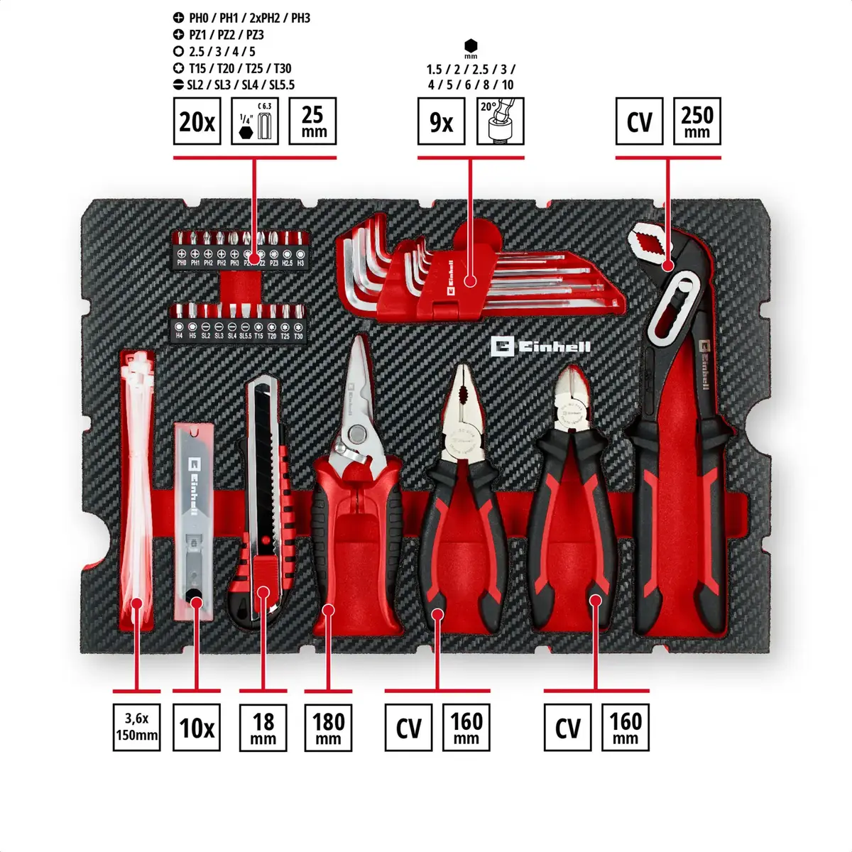 Einhell‑KWB E-Case 79 gab. komplekts Photo 2