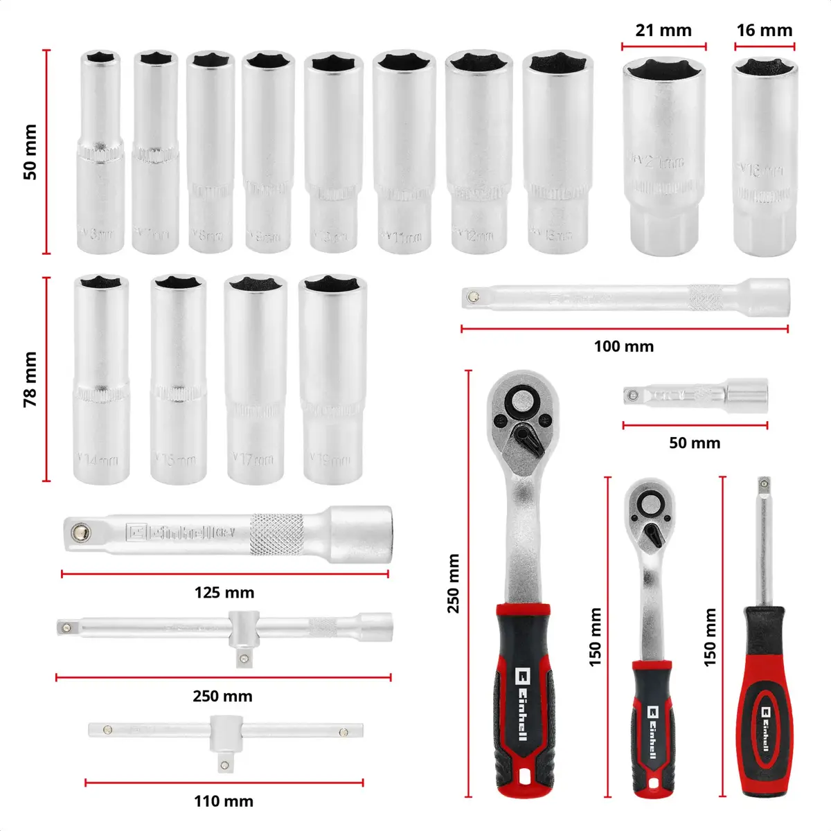 Einhell‑KWB E-Case чемодан 92 предмета Photo 5
