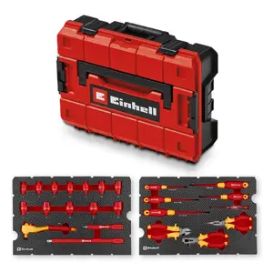 Instrumentu komplekts Einhell-KWB E-Case 24 gab. VDE elektriķiem (sarkans/dzeltens)