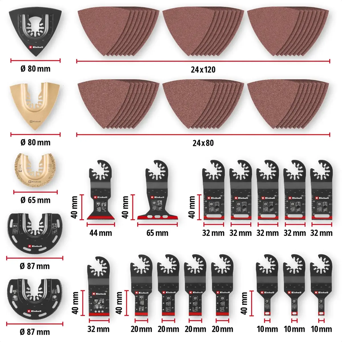 Einhell-KWB набор для многофункционального инструмента 70 шт Photo 2