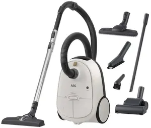 Cylinder vacuum AEG AB61H6SW — 850 W, dry cleaning, 3.5 L dust bag, Allergy Plus filter, white