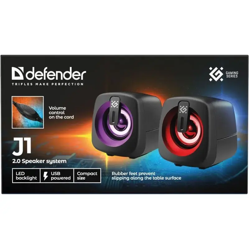 DEFENDER J1 2.0 6W LED USB акустика Photo 11
