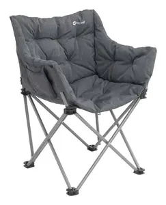 Кемпинговый стул Outwell 470474 — 4‑ножный, грузоподъёмность 150 кг, чёрно‑серый