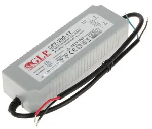 Импульсный блок питания GLP 12V 16A GPV — DC питание для светодиодных лент и электроники