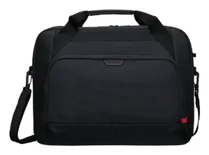 Briefcase TARGUS EcoSmart CN418GL for 45.7 cm (18") laptops, black/red, 1 front pocket, shoulder strap