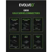 EVOLVEO G850 850W 80+ Gold ATX 3.1 Photo 10